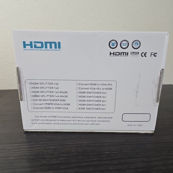 HDMI 1 In 2 Out Splitter Full HD 1080P Deep Color & HD Audio - Picture 4 of 4
